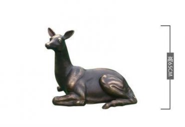 公园动物铜雕小鹿