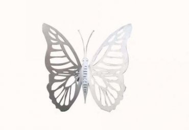 不锈钢镜面镂空蝴蝶雕塑
