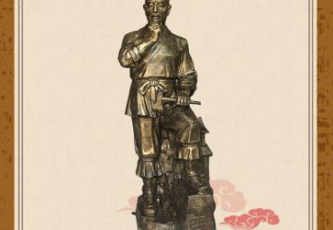 古代名人木匠祖师铜雕鲁班