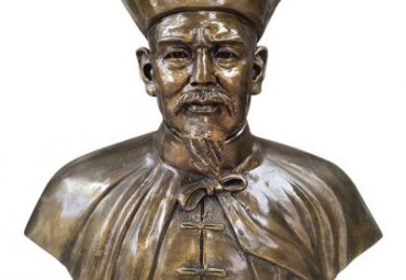 古代名人林则徐头像铜雕