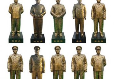 十大元帅人物铜雕