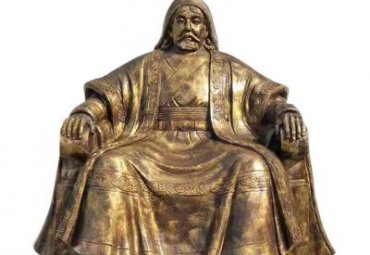 古代帝王成吉思汗铜雕