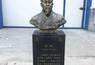 古代法医名人宋慈头像铜雕
