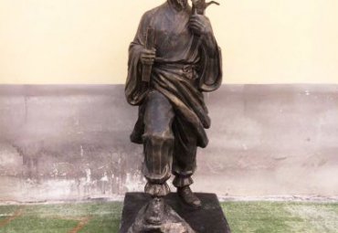 古代名人鲁班铜雕