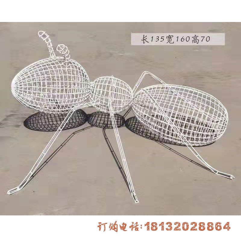 公园不锈钢编织蚂蚁雕塑
