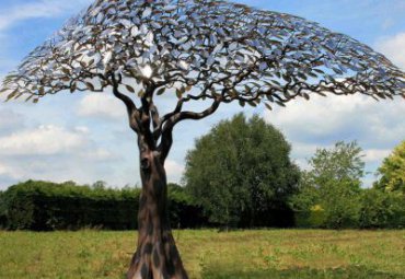 公园不锈钢抽象树雕塑