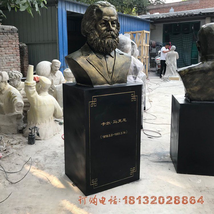 西方名人马克思头像铜雕 西方名人马克思头像铜雕