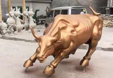 企业华尔街牛铜雕