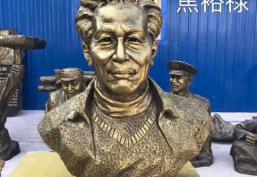 校园名人焦裕禄头像铜雕