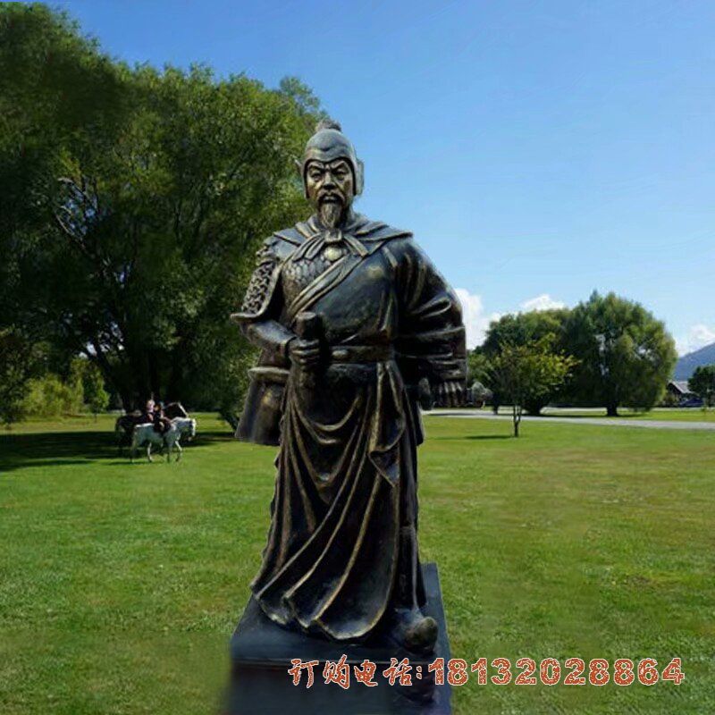 古代名将李靖铜雕 古代名将李靖铜雕
