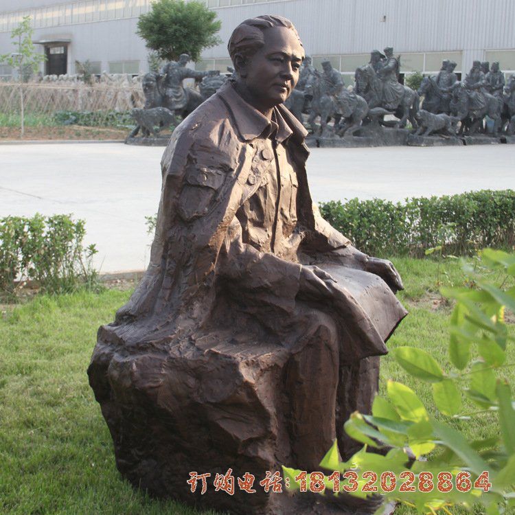 青年时期伟人毛泽东铜雕 青年时期伟人毛泽东铜雕