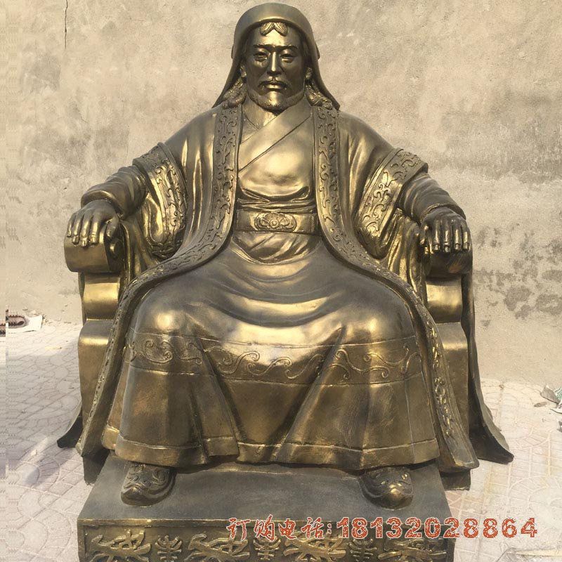 古代名人成吉思汗铜雕 古代名人成吉思汗铜雕