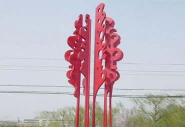 公园不锈钢抽象大型树雕塑