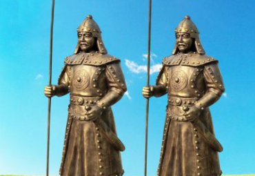古代士兵人物铜雕