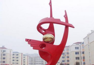 小区不锈钢和谐鸿翔雕塑