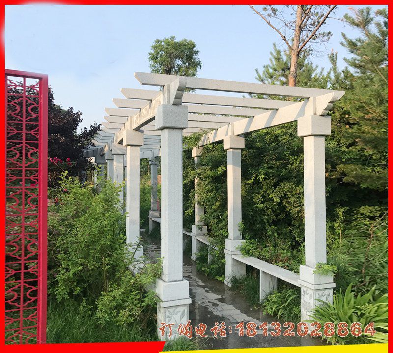 景区大理石长廊石雕