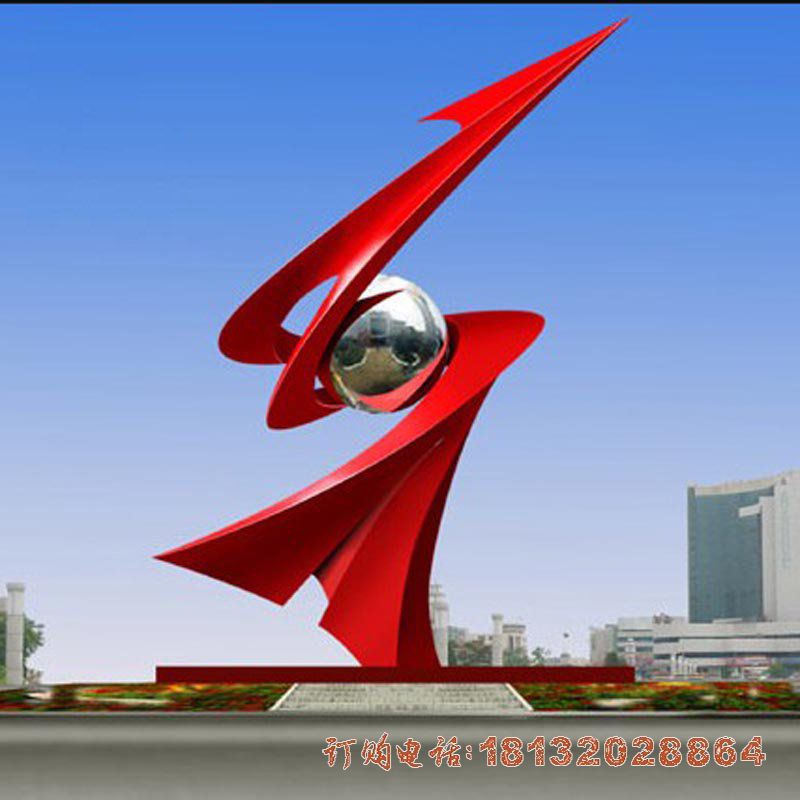 企业不锈钢抽象雕塑 企业不锈钢抽象雕塑