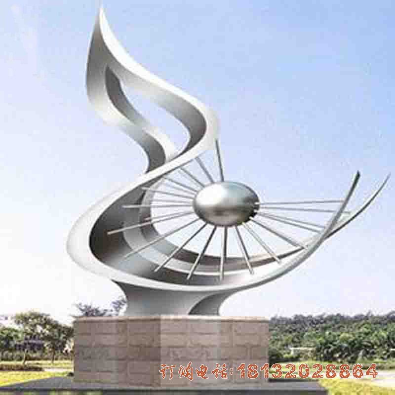 广场不锈钢光明抽象太阳雕塑 广场不锈钢光明抽象太阳雕塑