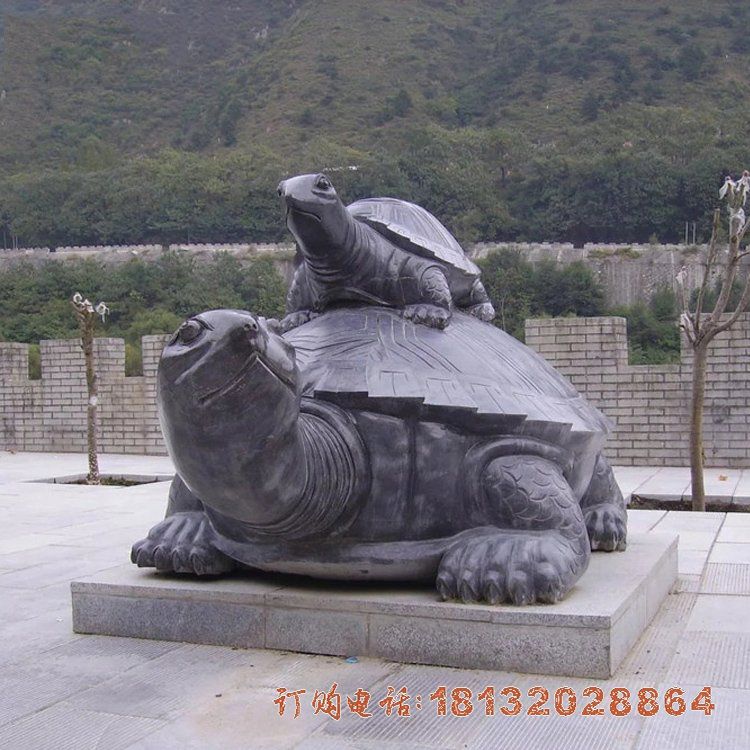公园青石乌龟石雕 公园青石乌龟石雕
