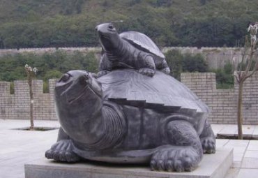 公园青石乌龟石雕
