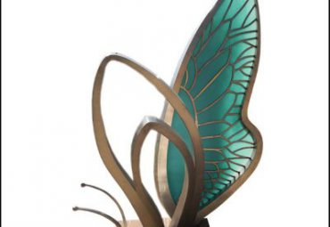 公园不锈钢抽象蝴蝶雕塑