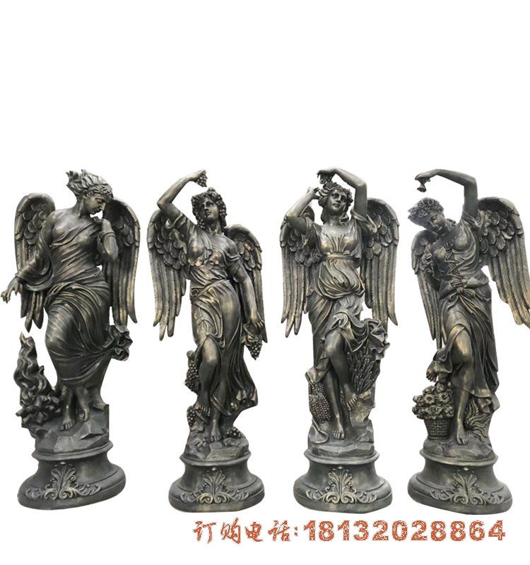 西方人物四季神铜雕