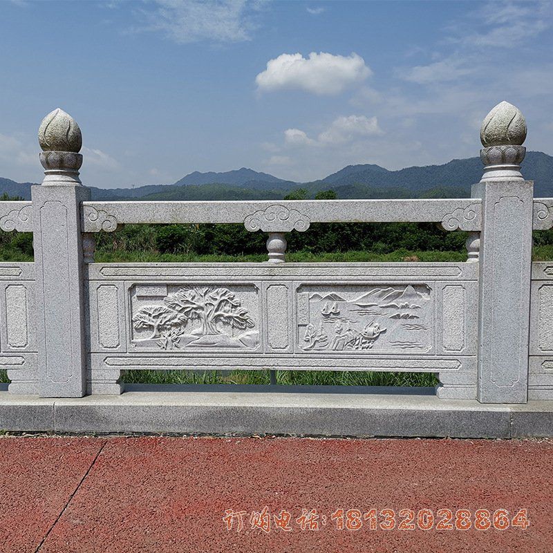 园林大理石栏板雕塑 (1)
