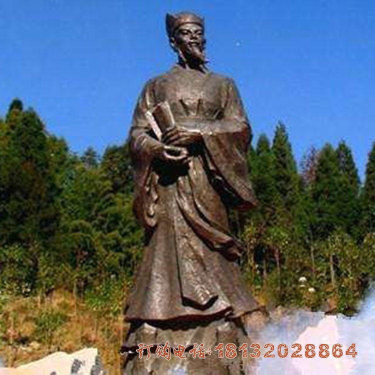 刘伯温铜雕
