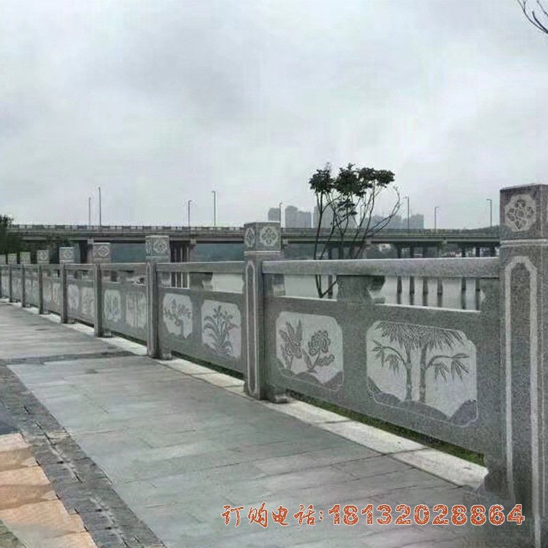 公园仿古石栏杆雕塑