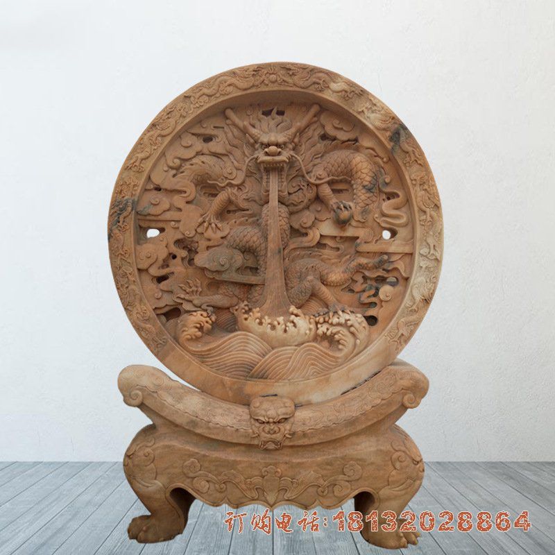 厂家直销青石浮雕壁画 花岗岩石雕影壁御道地雕 校园文化墙定制53120