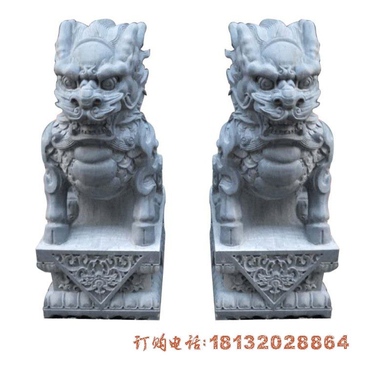仿古麒麟石雕 (1)