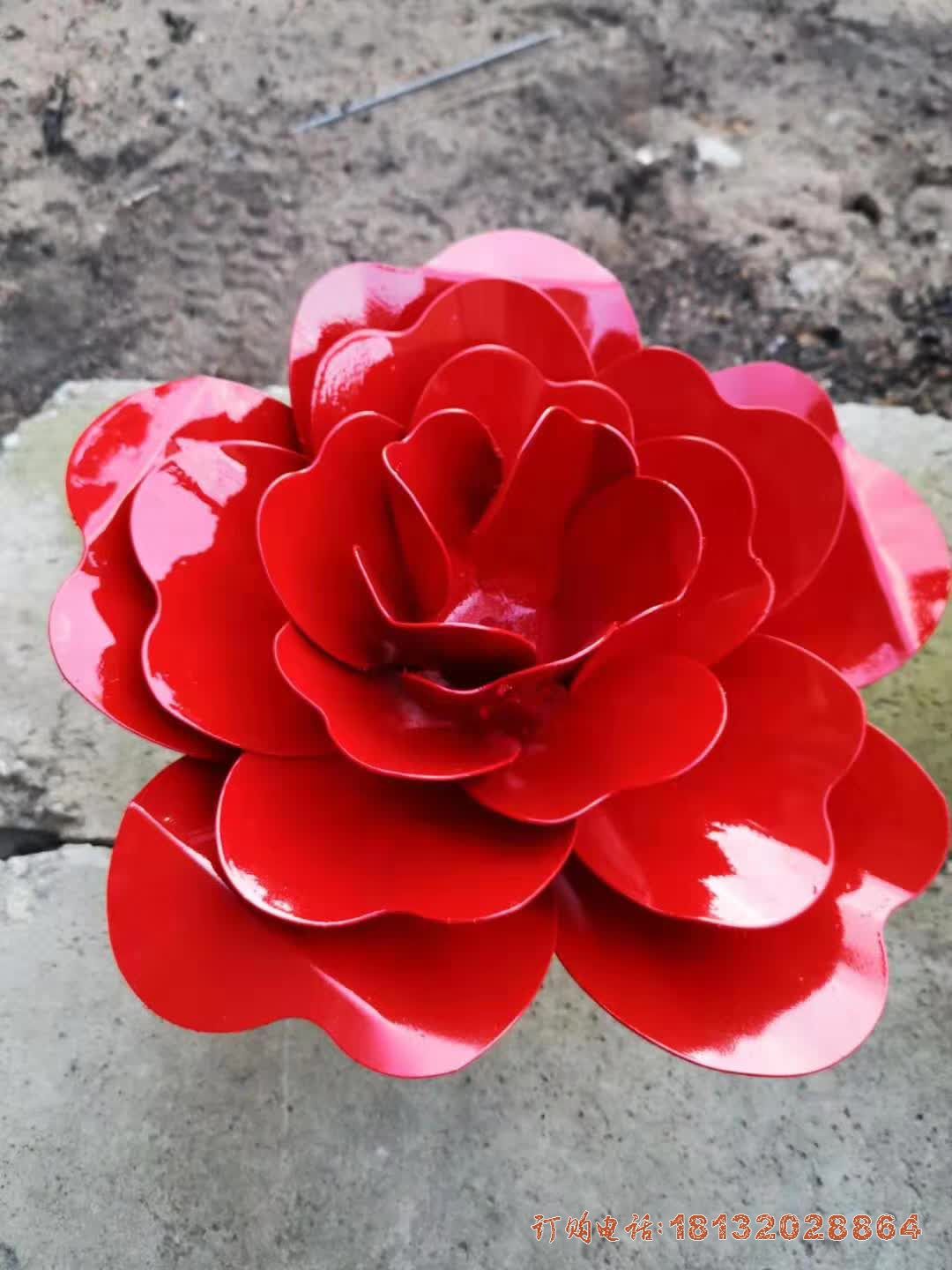 不锈钢铁艺景观花朵雕塑