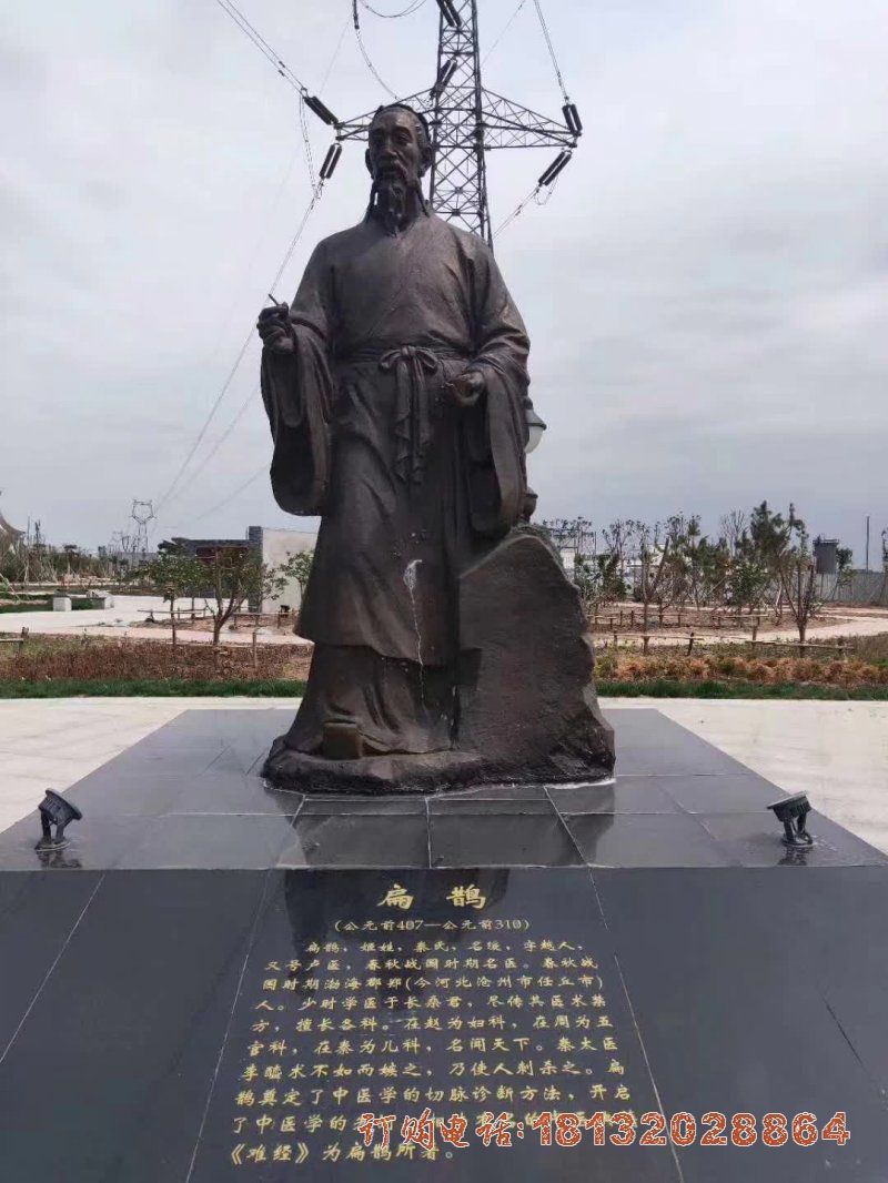 春秋战国时期扁鹊铜雕