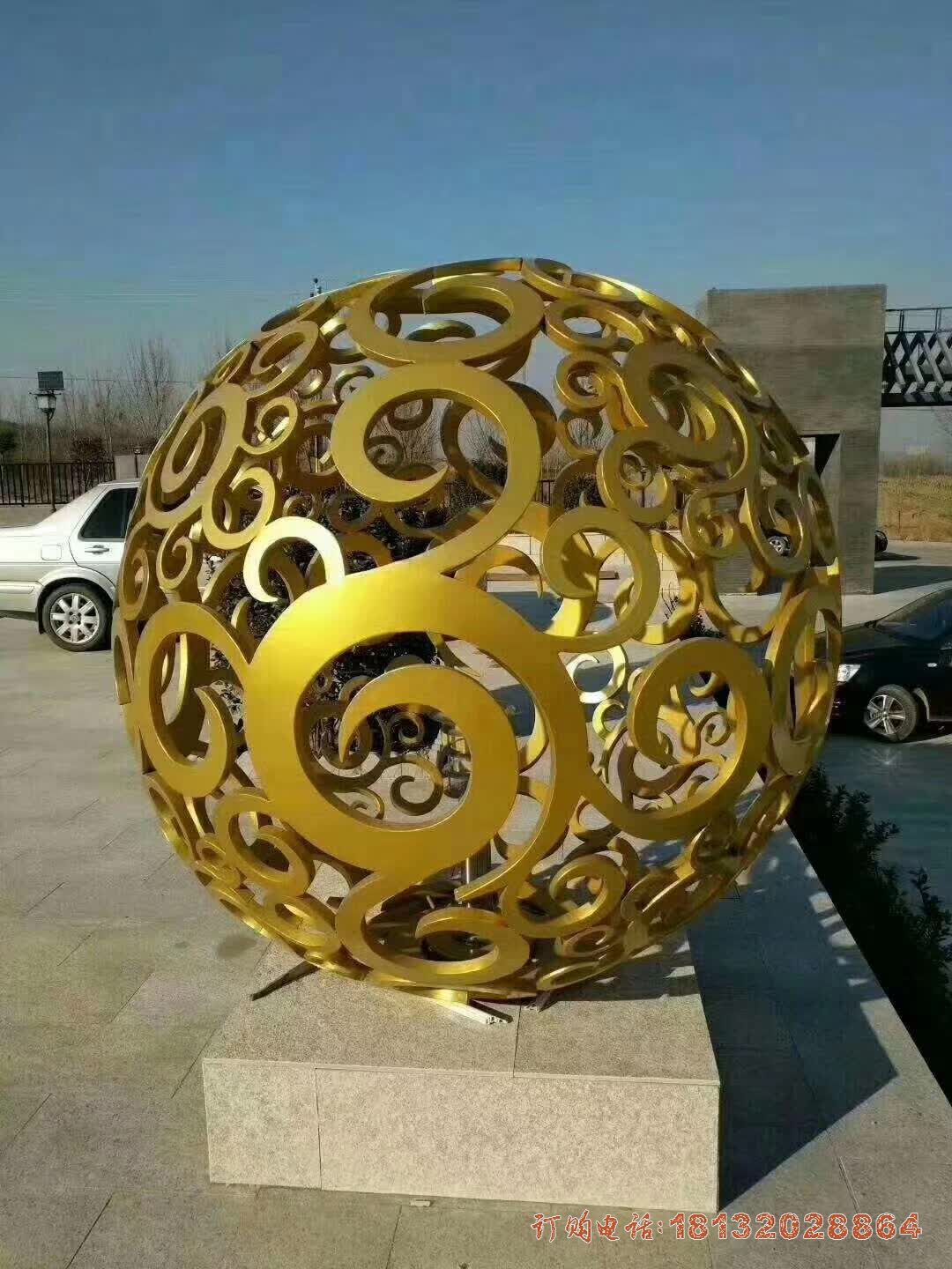 园林景观花纹球雕塑