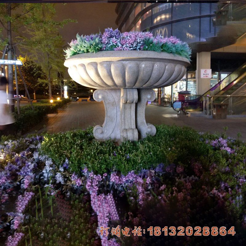 街道花盆石雕