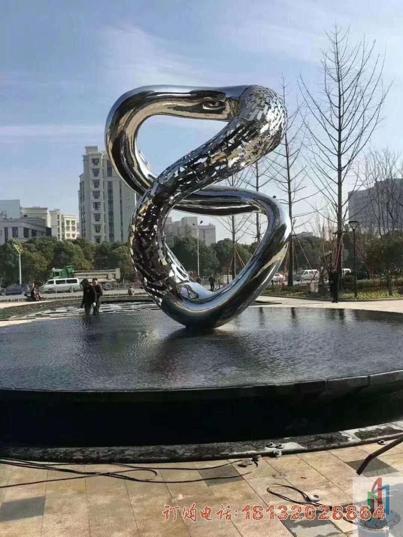 公园不锈钢抽象艺术造型雕塑