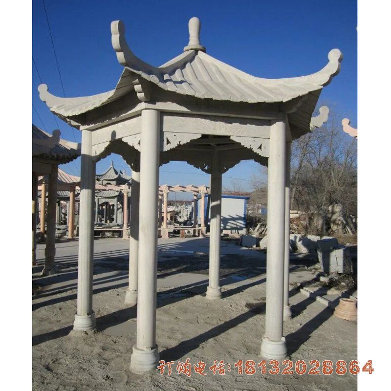 单层石凉亭 (19)