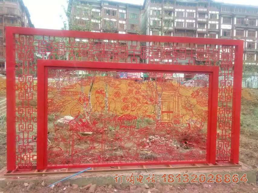 不锈钢装饰剪纸景观雕塑