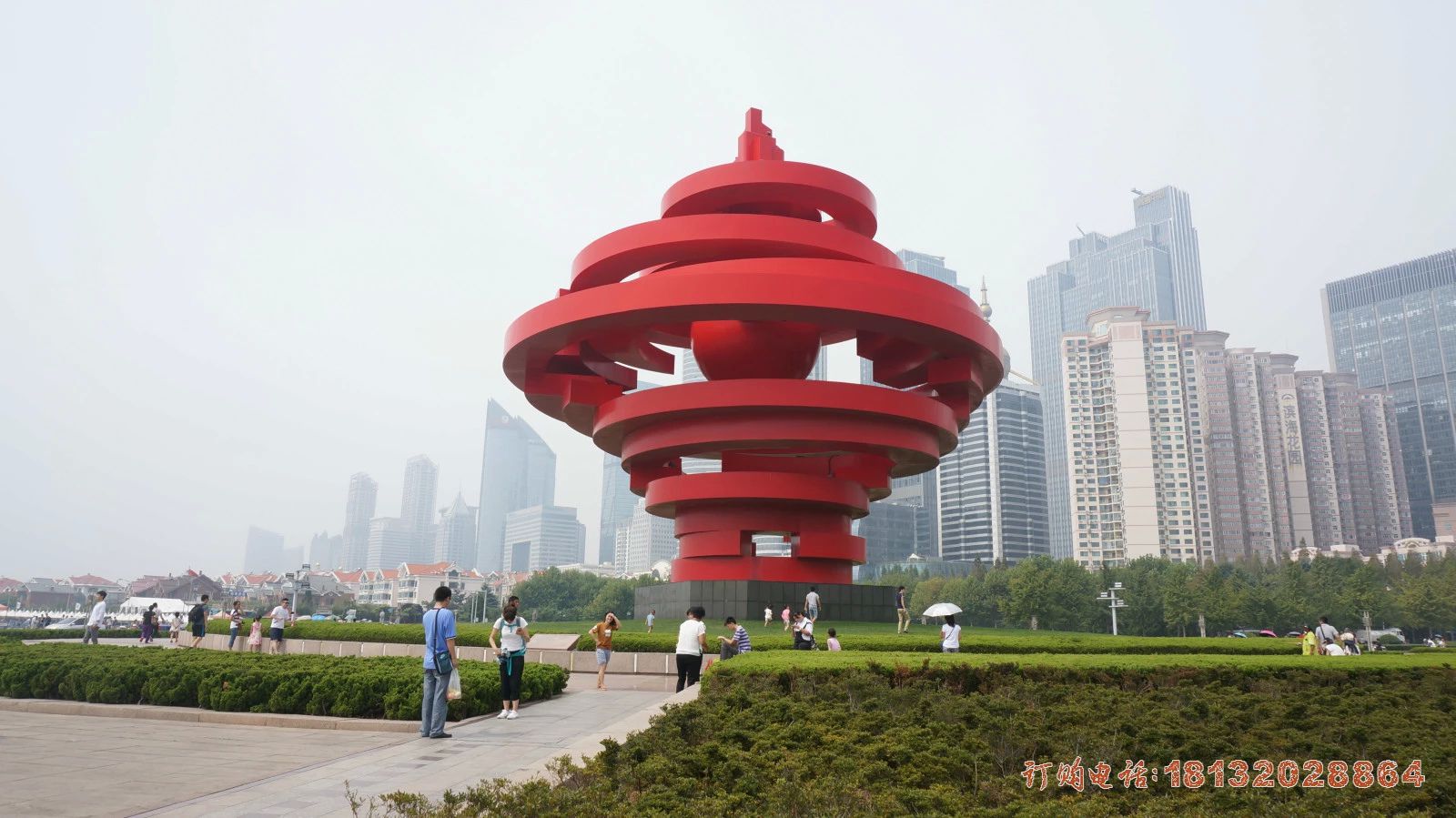 抽象火炬雕塑 不锈钢五月的风雕塑 广场景观雕塑 (2)