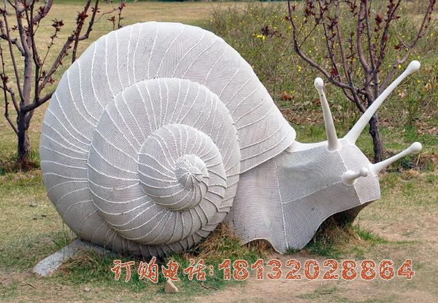 不锈钢抽象蜗牛 动物不锈钢雕塑