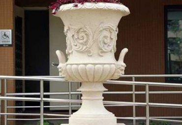 浙江某别墅大理石石雕花盆工程