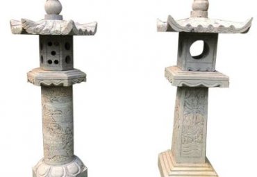 辽宁某公园大理石镂空石灯雕塑项目