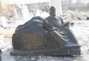 贵州某校园古代名人欧阳修石雕项目
