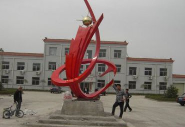 山西不锈钢抽象雕塑案例