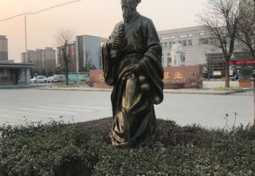 山东某医院门口古代名医华佗铜雕项目