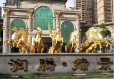 天津某公园不锈钢阿波罗战车雕塑工程