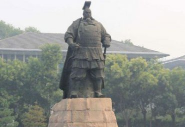 陕西某景区古代名人秦始皇铜雕项目