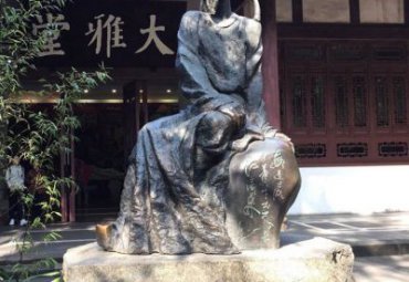 湖北某景区古代名人杜甫铜雕项目