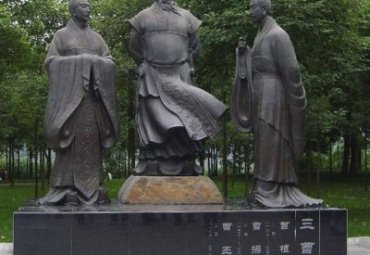 安徽某景区古代三曹人物铜雕项目