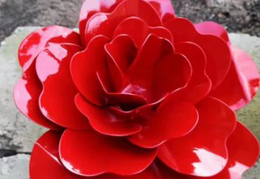吉林某公园不锈钢花朵雕塑案例